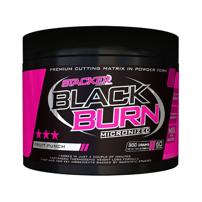 Black Burn Micronized Fettforbrenner Fruit Punch 300 g Fruit Punch