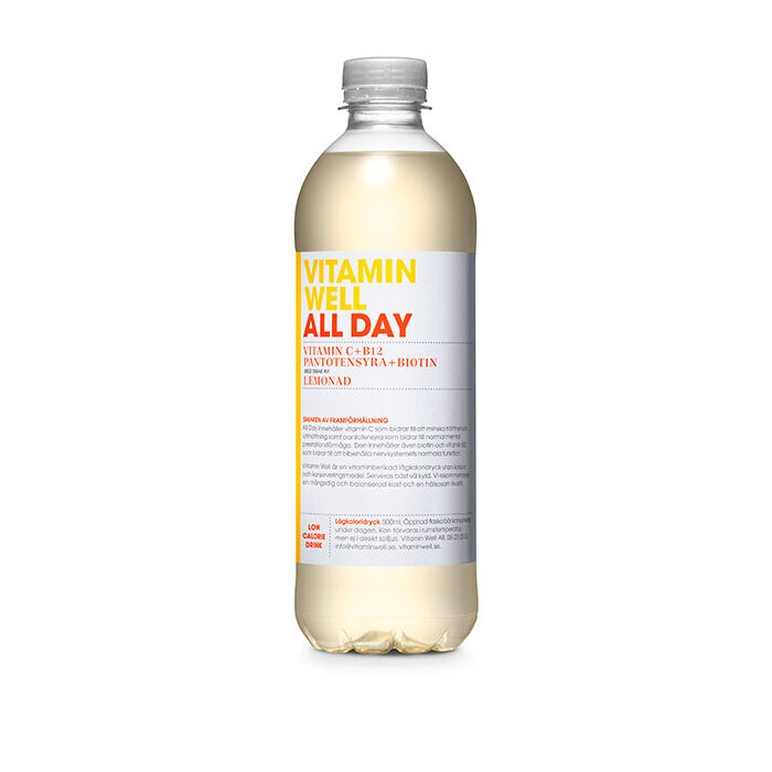 12 x Vitamin Well Vitamindrikk 500ml All Day
