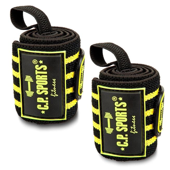 Strongman håndleddslindringer 50 cm Svart Gul