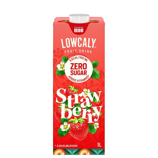 Lowcaly Fruktdrikk 1000 ml Strawberry