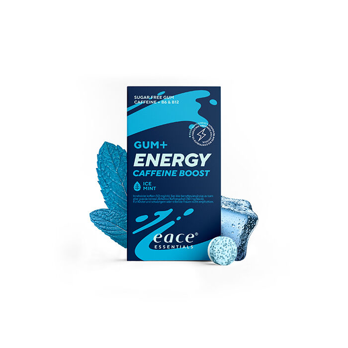 Tyggegummi Gum + Energy Boost, 10 stk. Eace
