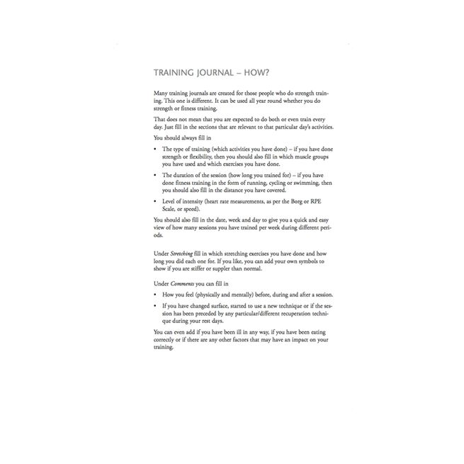 Treningsdagbok