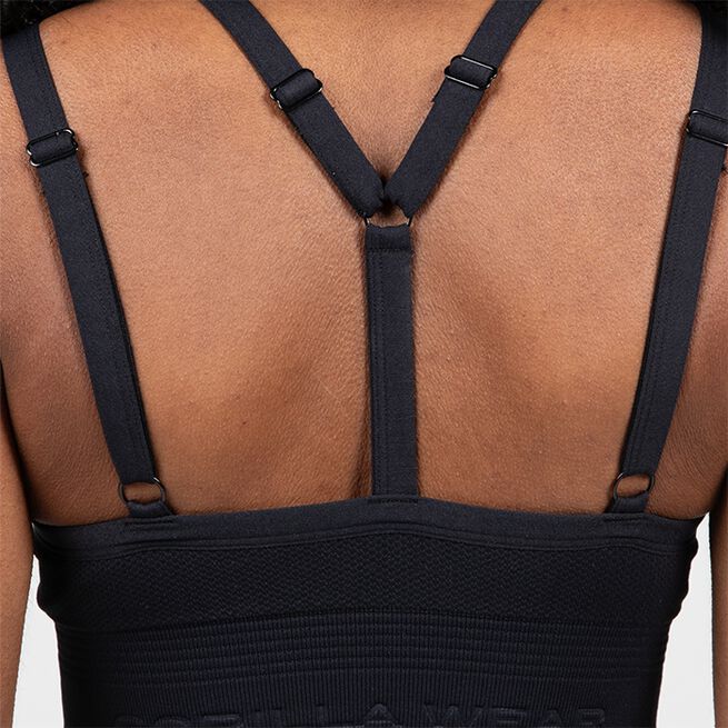 Whitney sømløs sport-BH svart