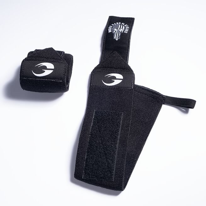 Hardcore Wrist Wraps 18 inch, Black/White