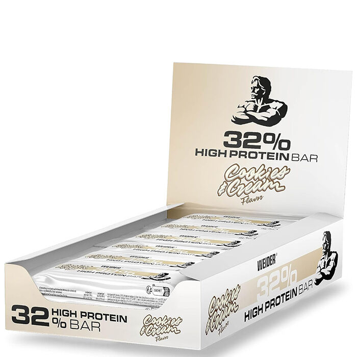 12 x 32 % Proteinbar 60 g Cookies & Cream