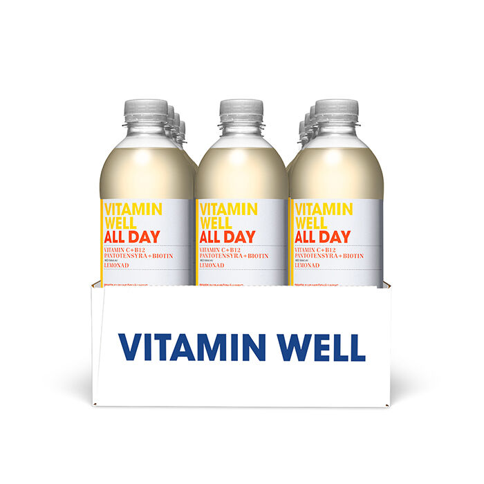 12 x Vitamin Well Vitamindrikk 500ml All Day