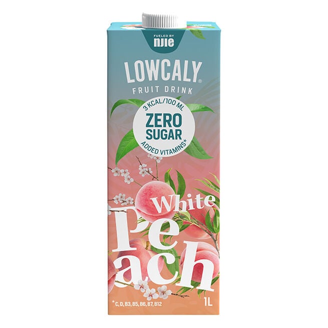 Lowcaly Fruktdrikk 1000 ml White Peach