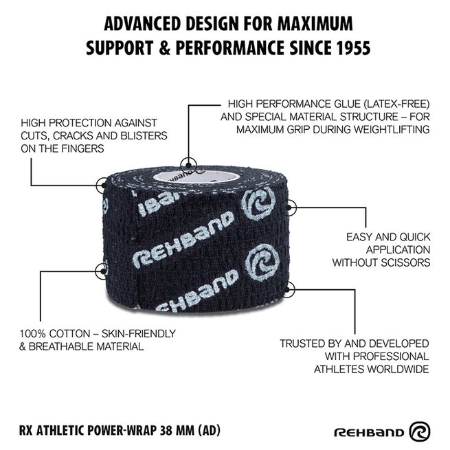RX Athletic Power Wrap Sportstape 38mm x 4,5m