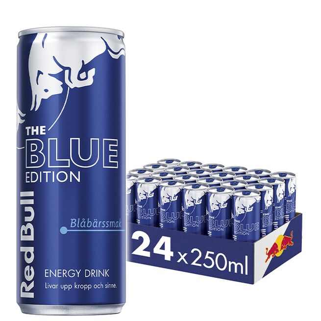 24 x Red Bull Energidrikk 250 ml Blue Edition