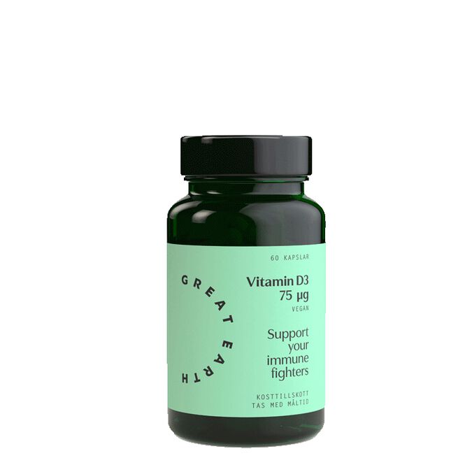 Vitamin D3 Vegan 60 kapsler