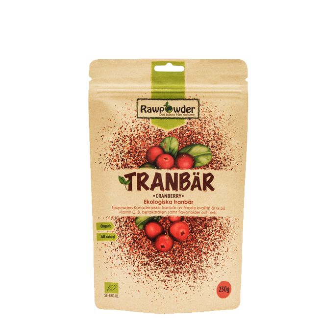 Økologisk Tranebær 250 g Tranbär