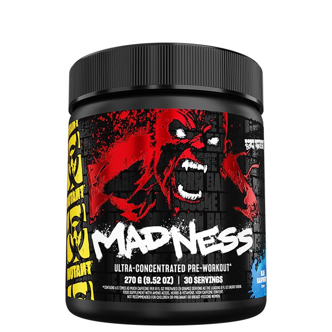 Madness PWO 30 porsjoner Blue Raspberry - 30 servings