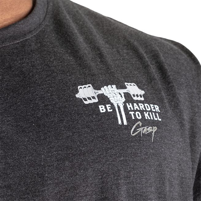 Harder To Kill Iron Tee Dark Grey Melange