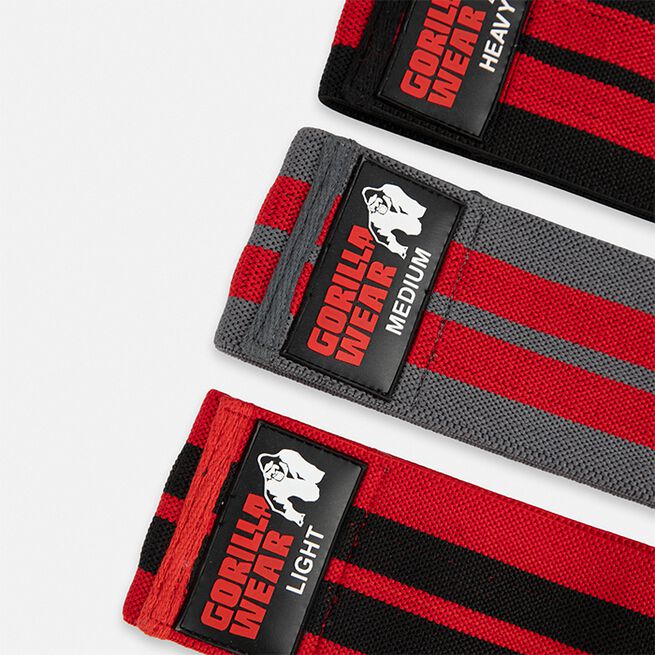 Glute band 3-pack Svart Rød Grå