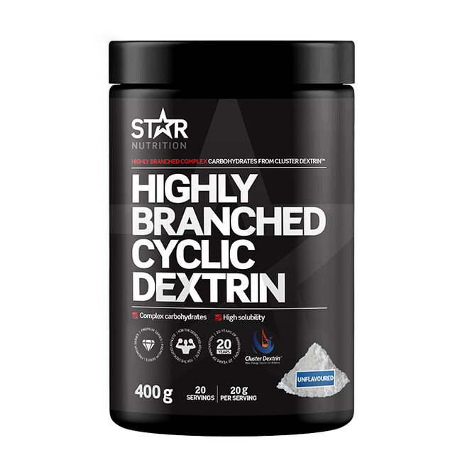 Highly Branched Cyclic Dextrin Maltodextrin uten smakstilsetning 400 g