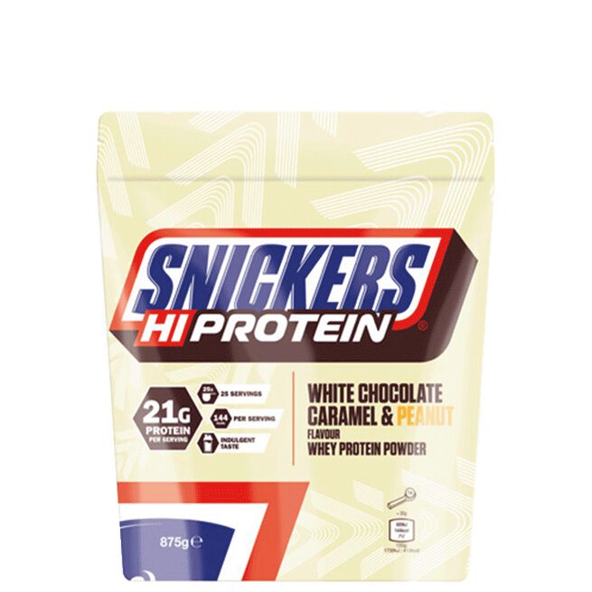 Snickers Myseprotein 875 g Hvit Sjokolade Peanøtt White Chocolate Peanut