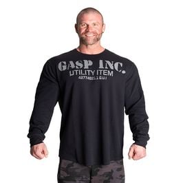 Gasp Thermal Gym Sweater, Asphalt Thermal Gym Sweater, Asphalt
