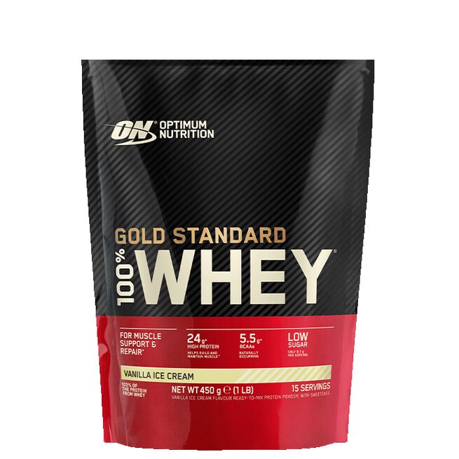 100% Whey Gold Standard 450 g Vaniljeis  Vanilla Ice Cream