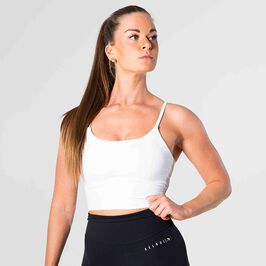 Relode Core Crop Top, White, L  Relode Core Crop Top, White