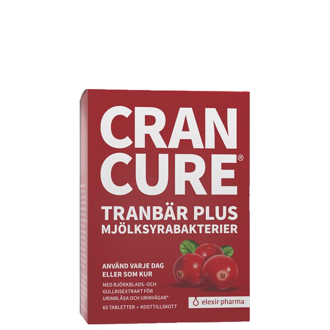 Cran Cure® Tranebær + Melkesyrebakterier 60 tabletter