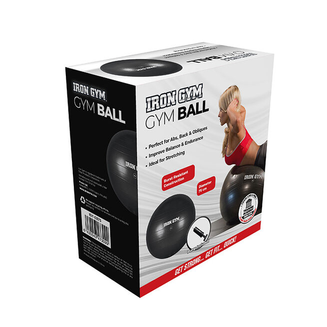 Iron Gym Exercise Ball 75cm and Pump 