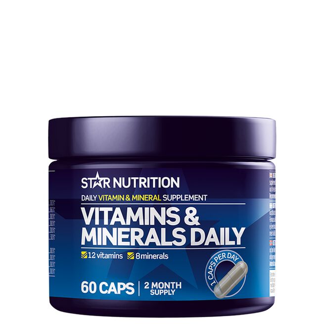 Vitamins & Minerals Daily 60 kapsler