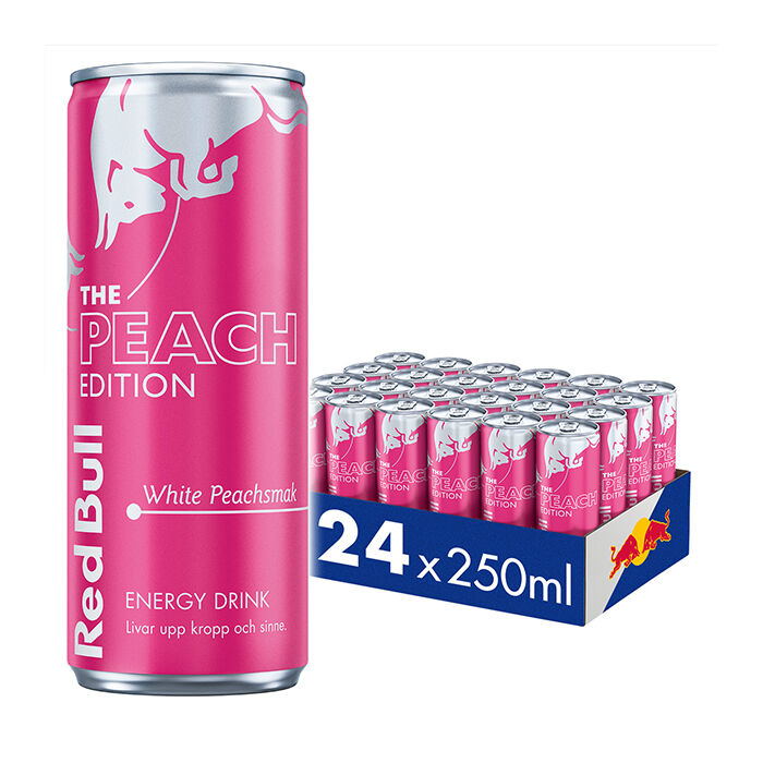 24 x Red Bull Energidrikk 250 ml White Peach