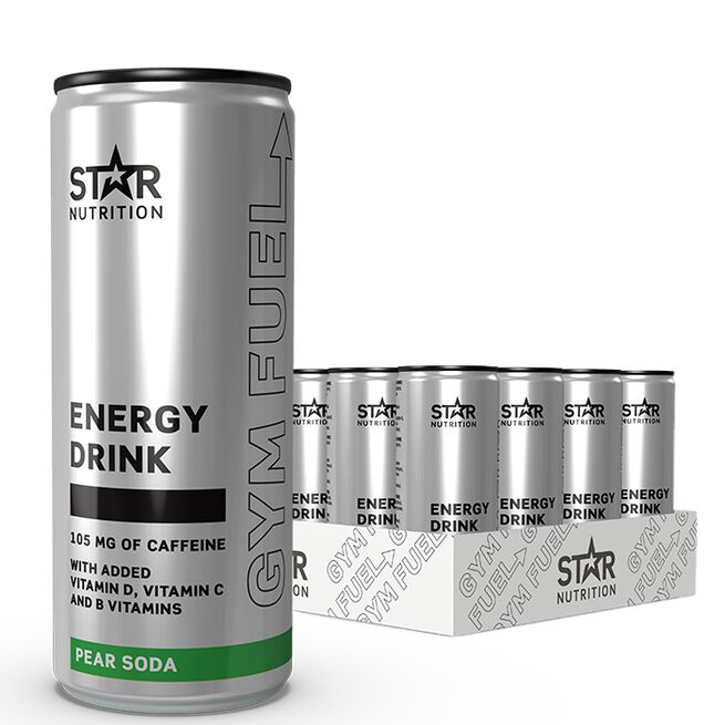 24 x Gym Fuel 330 ml Pear Soda