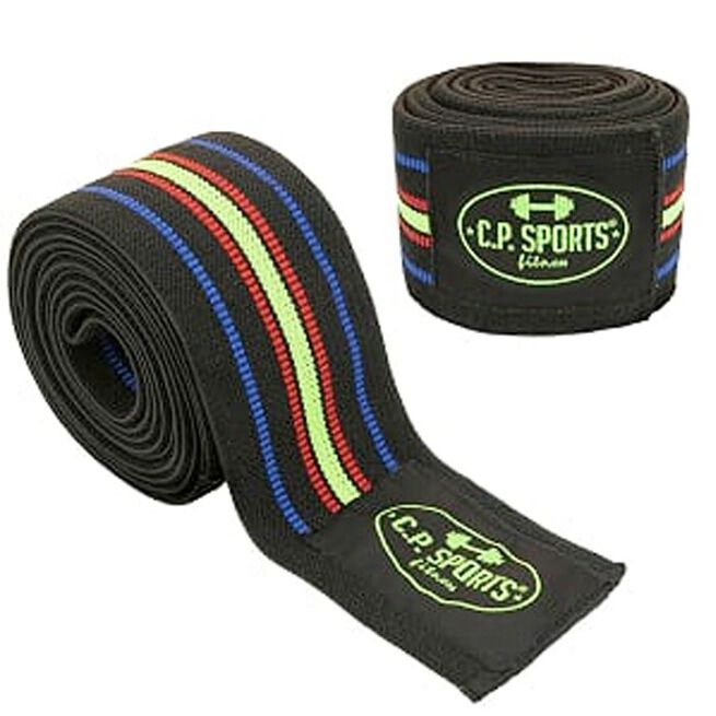 Knee Wraps, Black/Blue/Red/Yellow, 2,5 m 