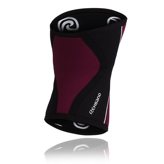 RX Knestøtte 5mm Vinrød/Svart