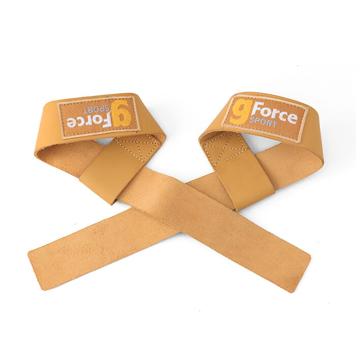 Lifting Straps L&aelig;r Brun