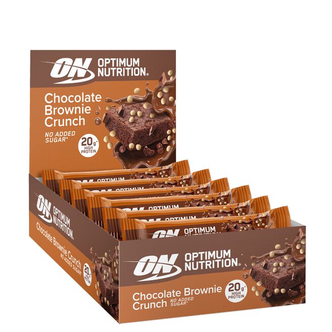 10 x Optimum Proteinbar 65-70 g Chocolate Brownie Crunch