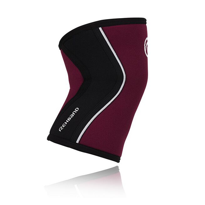 RX Knestøtte 5mm Vinrød/Svart