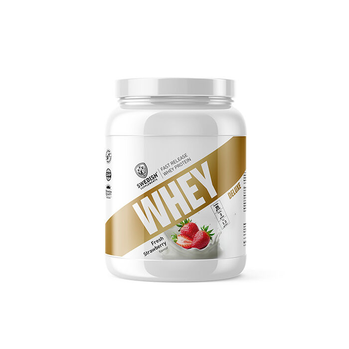 Whey Deluxe Myseprotein 900 g Fresh Strawberry