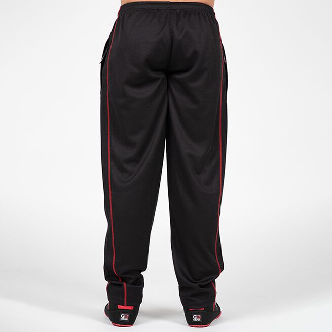 Wallace Mesh Pants, Black/Red