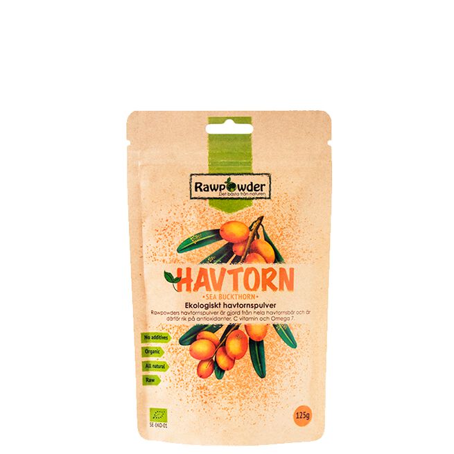 Økologisk Havtornspulver 125 g