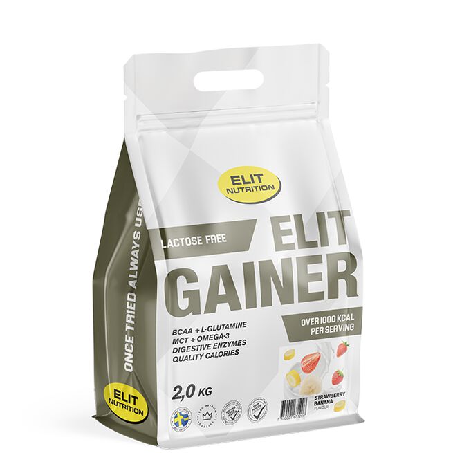 ELIT Gainer Laktosfri 2 kg Strawberry Banana