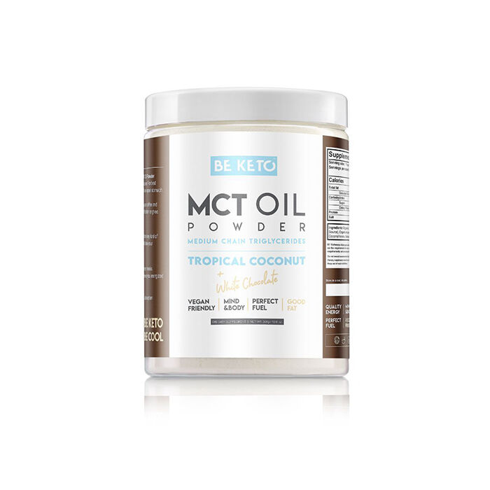 KETO MCT Oil Powder 300 g Kokosn&oslash;tt & Hvit Sjokolade coconut_white_chocolate