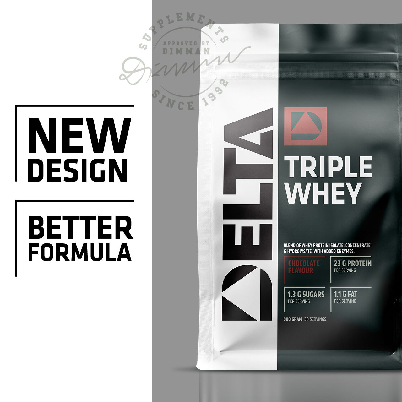 Triple Whey Myseprotein 900 g chocolate
