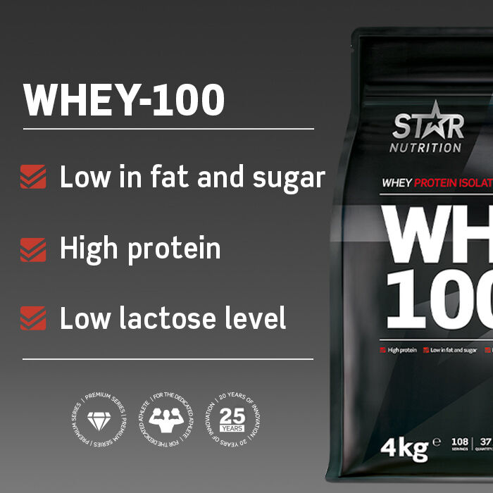 Whey-100 Myseprotein 4 kg Choklad