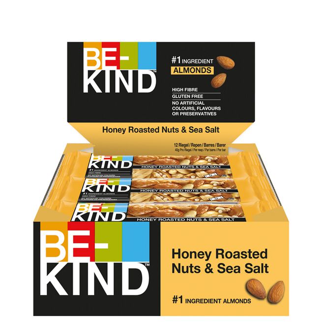 12 x Core Bar 40 g Honningristede Nøtter & Havsalt Honey Roasted Nuts & Sea Salt