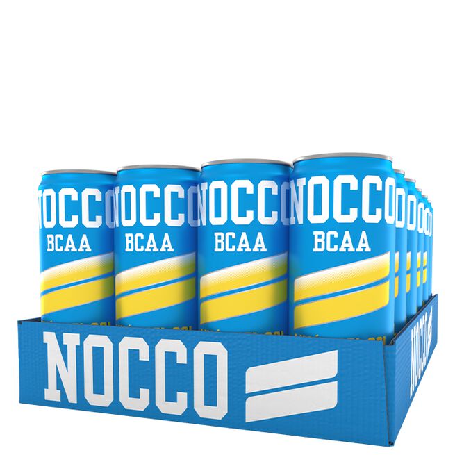 24 x NOCCO BCAA, 330 ml, Limon 