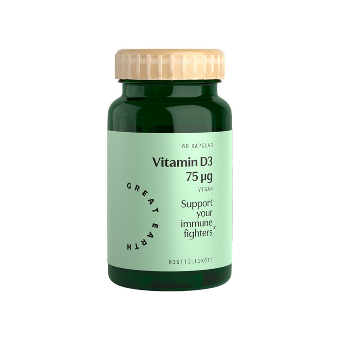 Vitamin D3/K2 Vegansk 60 kapsler