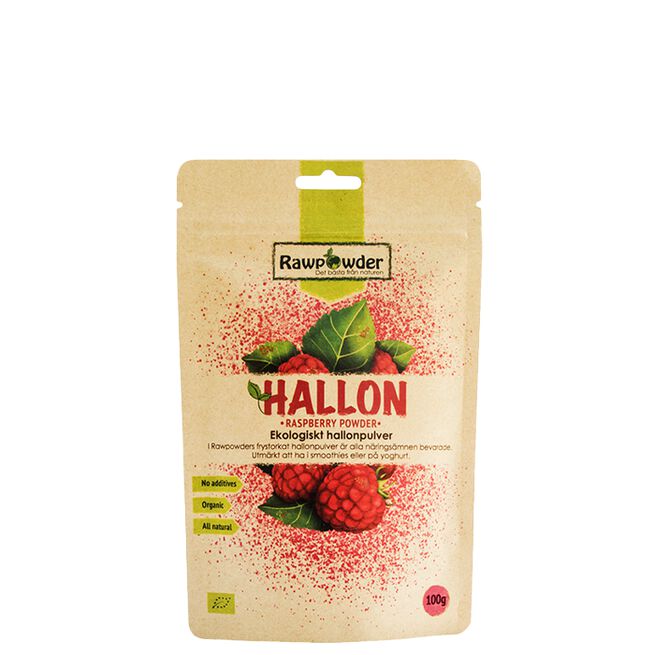Økologisk Bringebærpulver 125 g