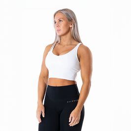 Relode Core V-Top, Vit, L  Core V-hals Linne Hvit