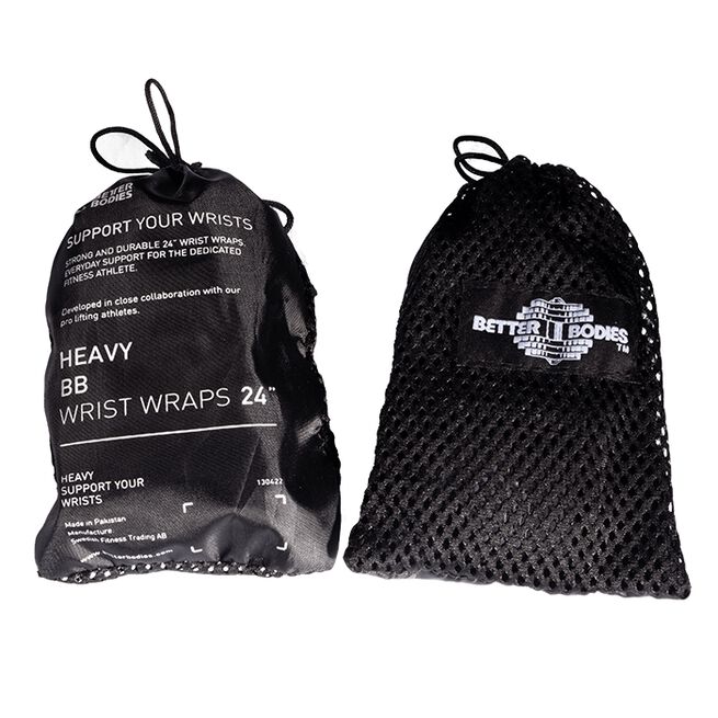 Heavy BB Wrist Wraps 60 cm Svart