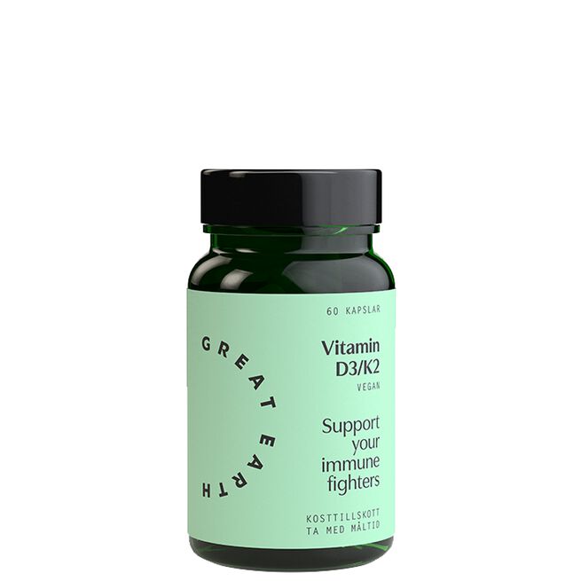 Vitamin D3/K2 Vegansk 60 kapsler