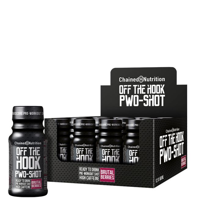 12 x Off The Hook PWO-Shot, 60 ml, Brutal Berries 