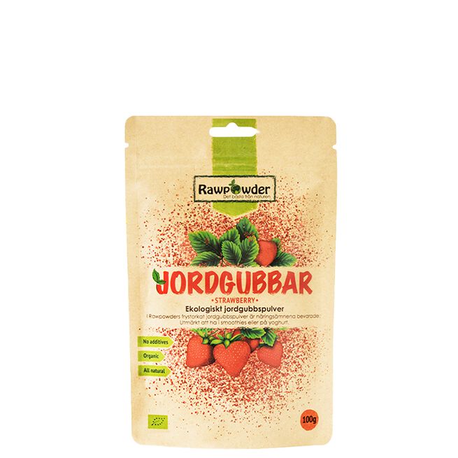 Økologisk Jordbærpulver 100 g