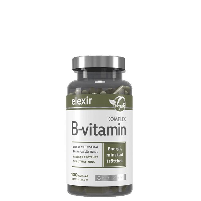 B-Vitamin Kompleks Vegansk 100 kapsler